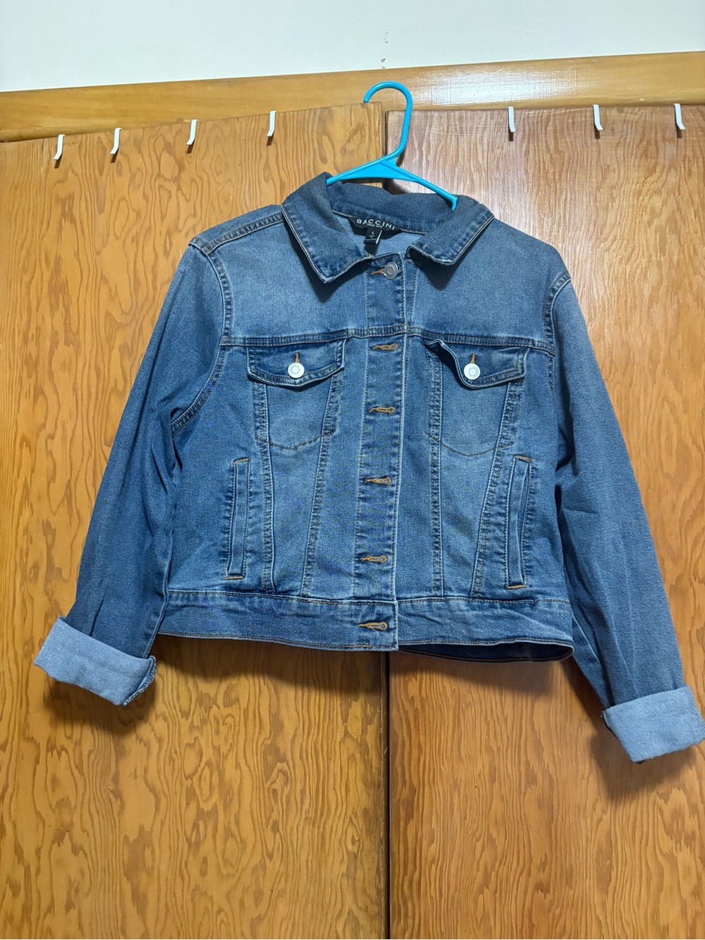 Baccini Women's Classic Blue Denim Jacket